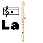 como tocar la nota LA en flauta
