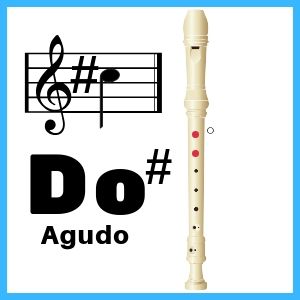 nota do sostenido agudo en flauta