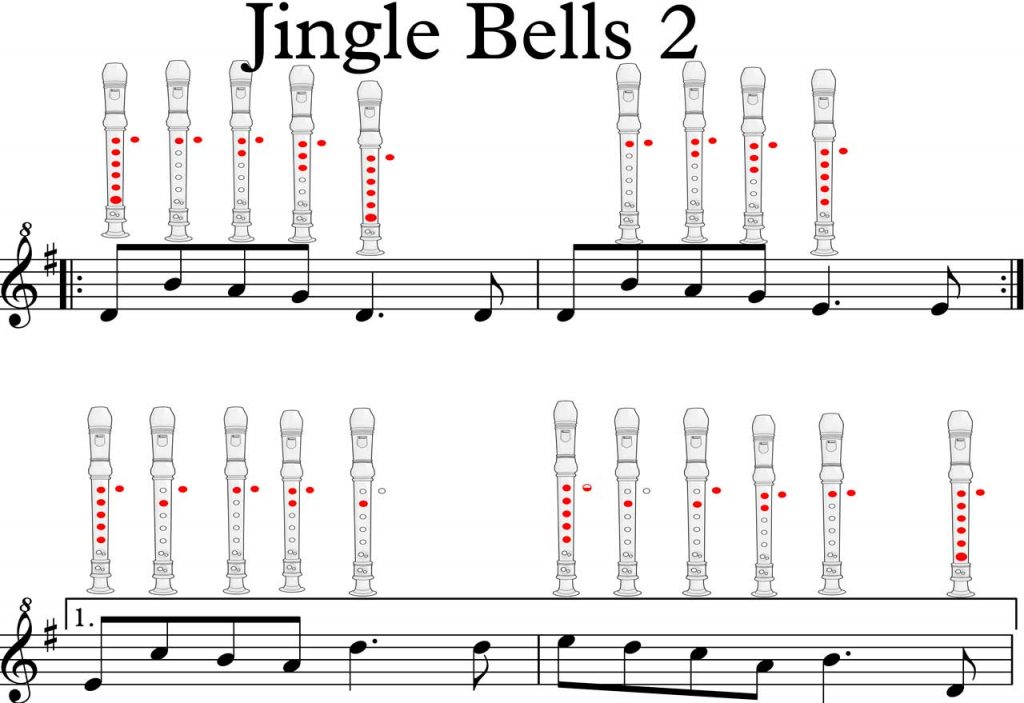 jingle bells partitura flauta